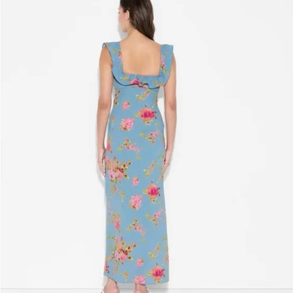 Wild Fable Feminine Blue Floral Maxi Dress - Picture 2 of 3